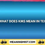 what does kms mean in text