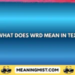 what does wrd mean in text