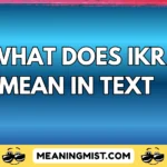 what does ikr mean in text