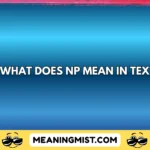 what does np mean in text