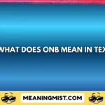 what does onb mean in text