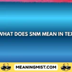 what does snm mean in text