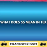 what does ss mean in text