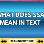 what does ssa mean in text