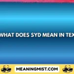 what does syd mean in text