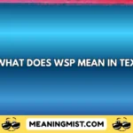 what does wsp mean in text