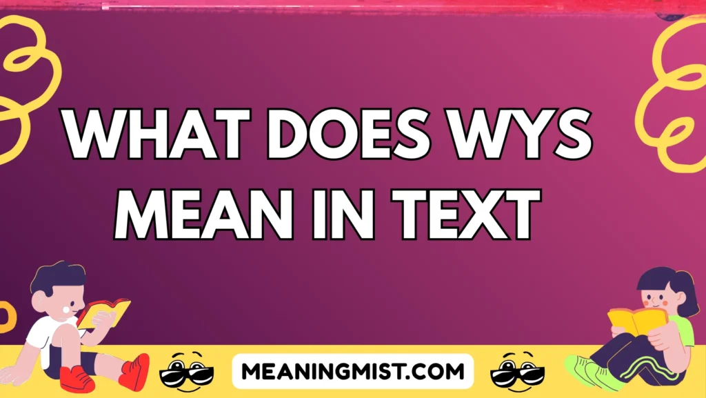what does wys mean in text