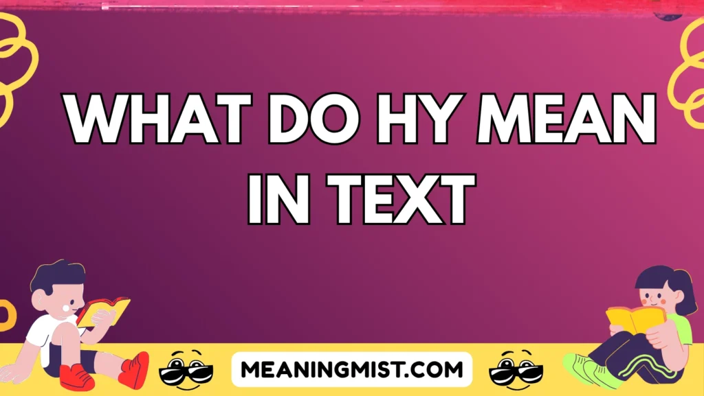 what do hy mean in text