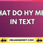 what do hy mean in text