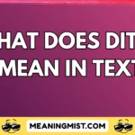 what does ditto mean in text