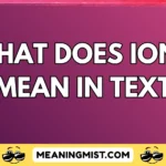 what does ionk mean in text