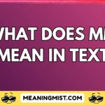 what does mm mean in text