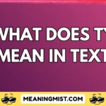 what does ty mean in text