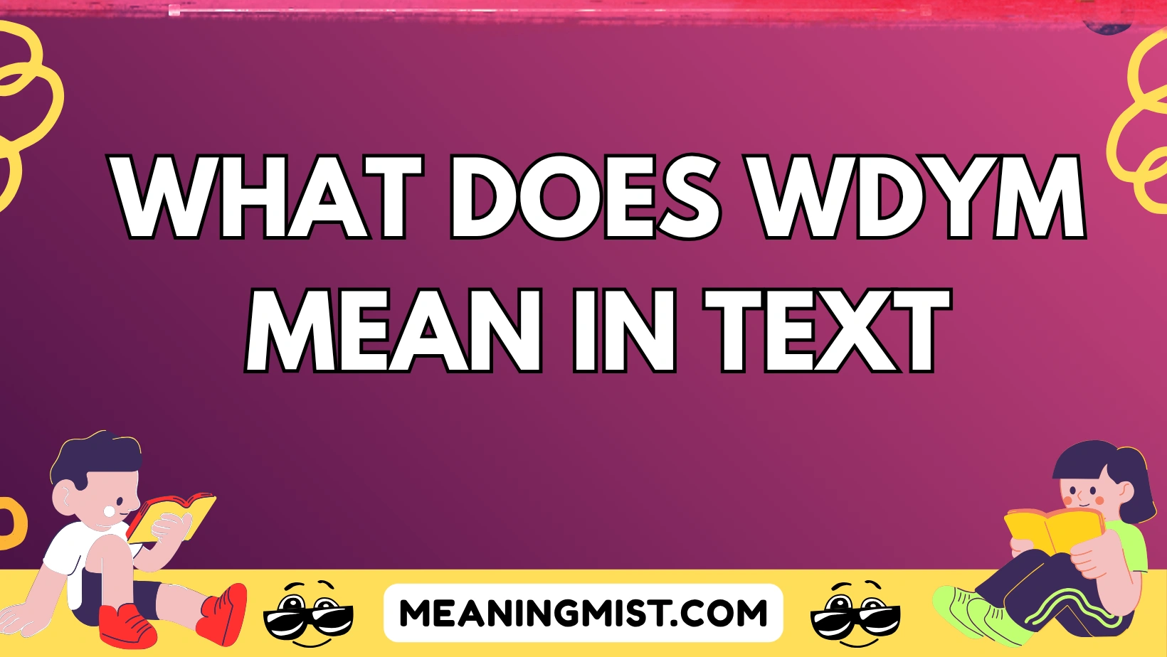 what does wdym mean in text