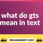 what do gts mean in text