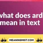 what does ard mean in text