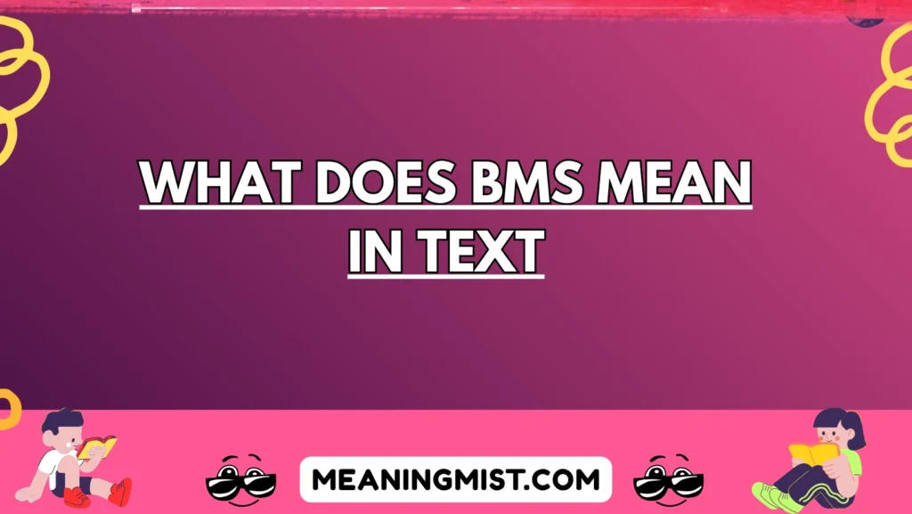 what does bms mean in text