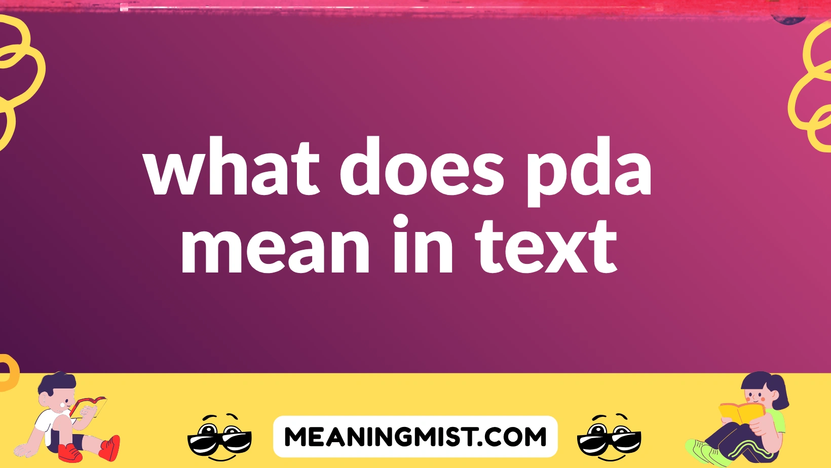 what does pda mean in text