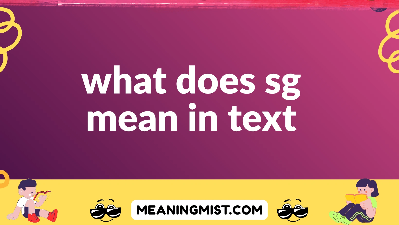 what does sg mean in text