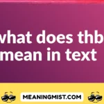 what does thb mean in text
