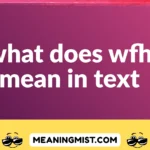 what does wfh mean in text