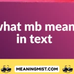 what mb mean in text