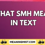 what smh mean in text