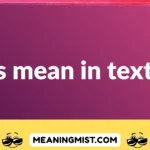 ts mean in text