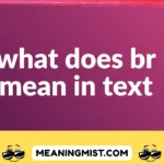 what does br mean in text