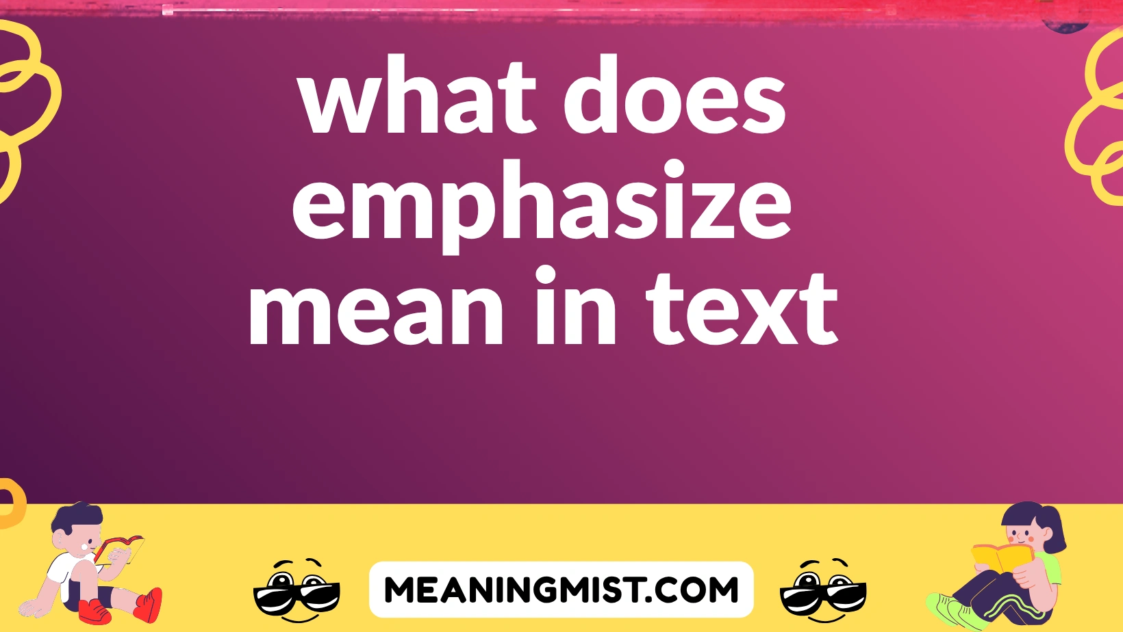what does emphasize mean in text