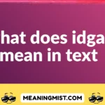 what does idgaf mean in text