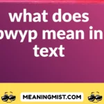 what does pwyp mean in text