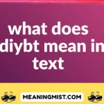 what does sdiybt mean in text