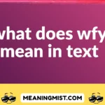what does wfy mean in text